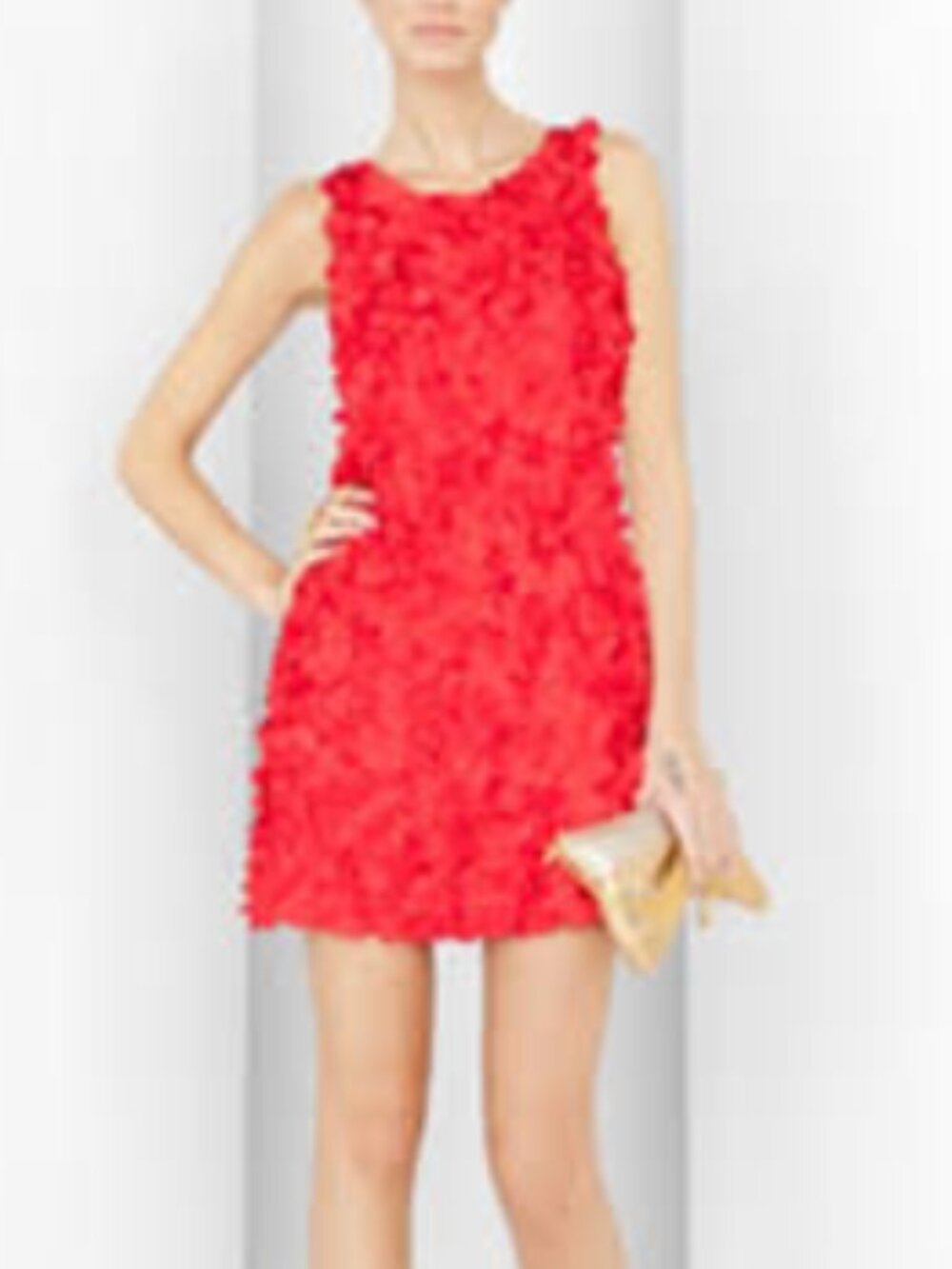 BCBGMaxAzria GORGEOUS! Red 3D Heart Applique Dress!!! - Sz 2 - Picture 2 of 15